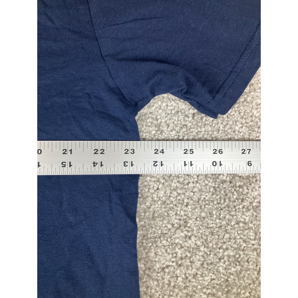 Garfield Santa Christmas T Shirt Navy Blue Graphic Print Short Sleeve size XL‎ - Picture 5 of 7
